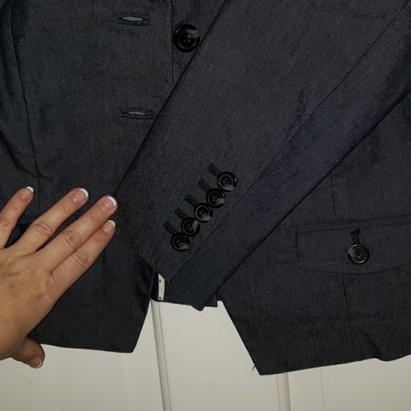 Liz Claiborne denim blazer - Picture 6 of 7